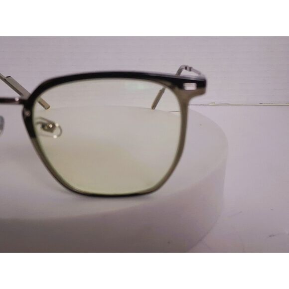 Firmoo ST871 Smoke and Silver Metal and Acetate 53-15-150 Eyeglasses Frames - Picture 9 of 13